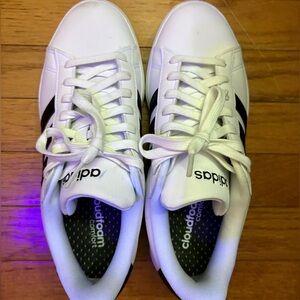 Adidas Women’s White and Black Sneakers s9